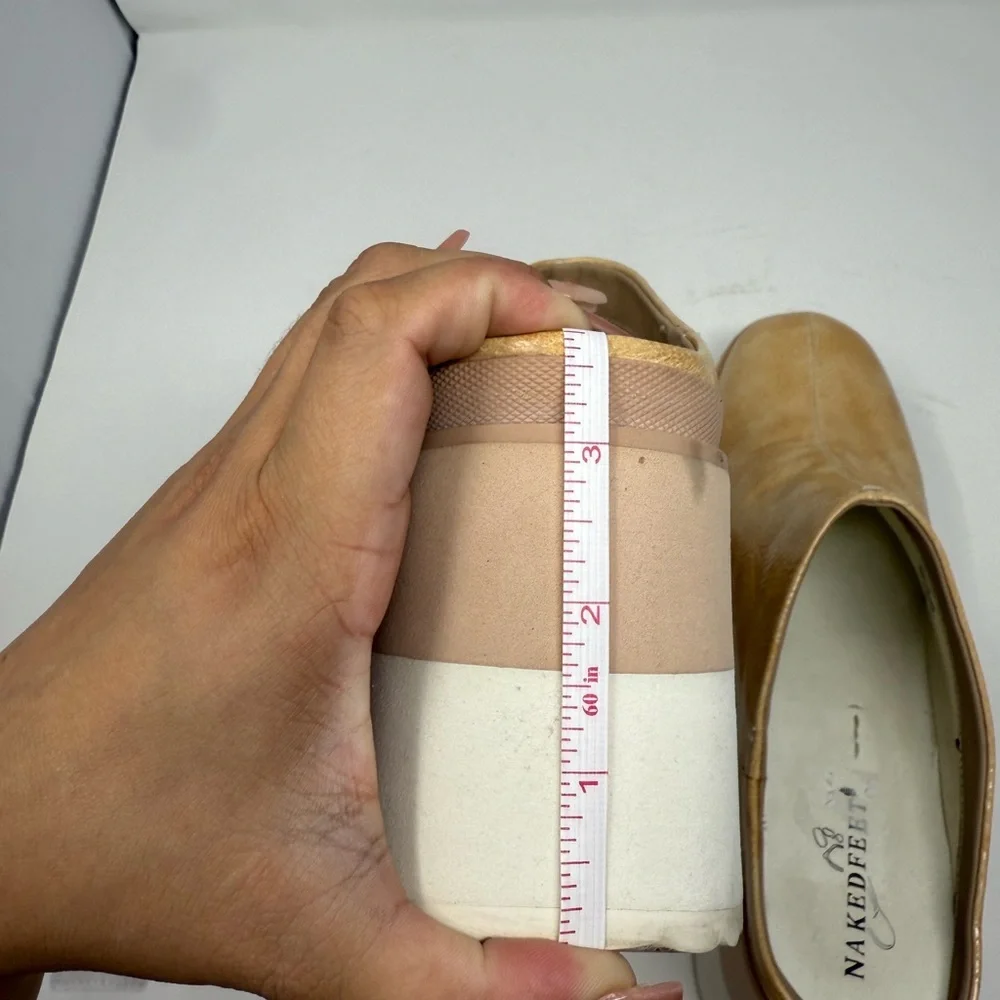 Naked Feet Coach Platform Clogs Size 10